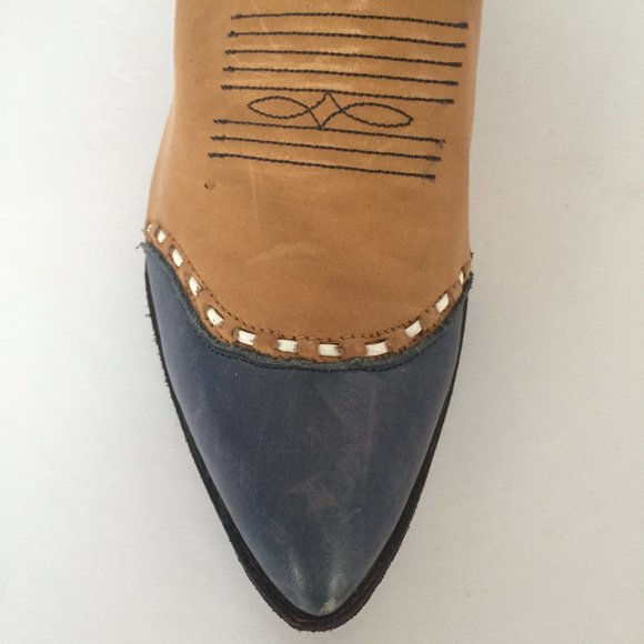 Tony Lama Two-Tone Western Boots Ladies Size 6.5 M - Picture 6 of 8